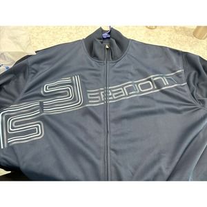 Sean John Track Jacket w/logo Full Zip Sz XL Blue mens